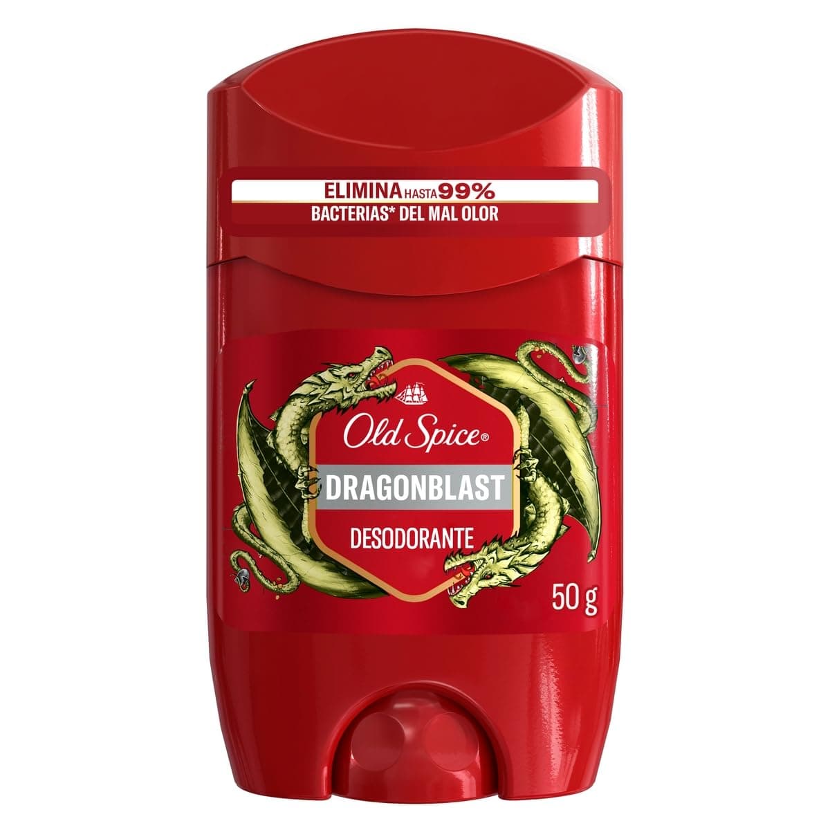 OLD SPICE, Desodorante en Barra, Dragonblast, Aroma a Cedro, Cuidado para Hombre, 50 g