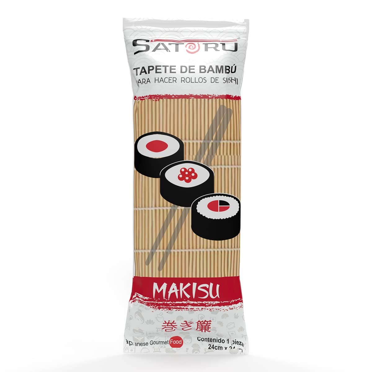 Satoru, Makisu, tapete de bambú para sushi, 1 piezas