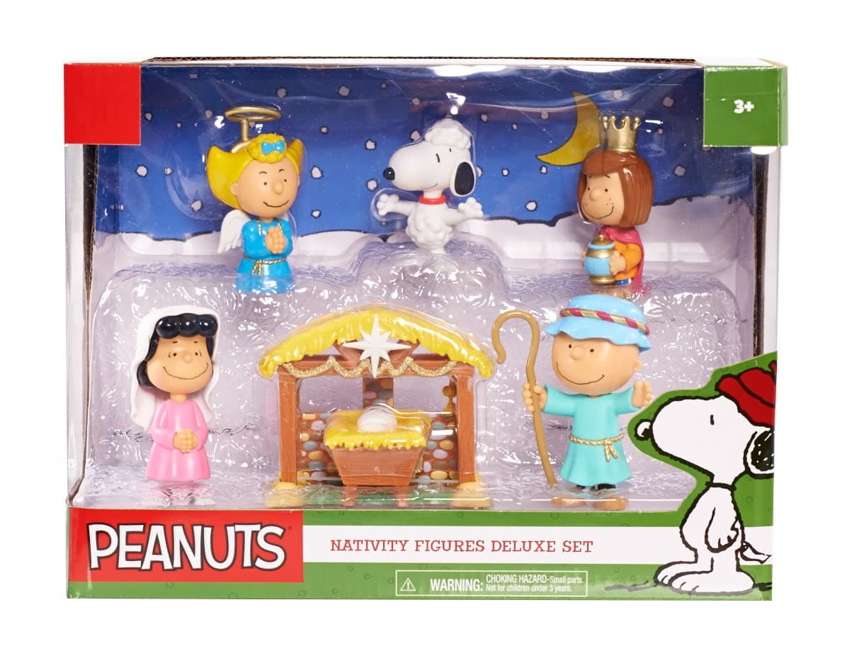 Peanuts Just Play - Juego de Pesebre de Belén de Navidad