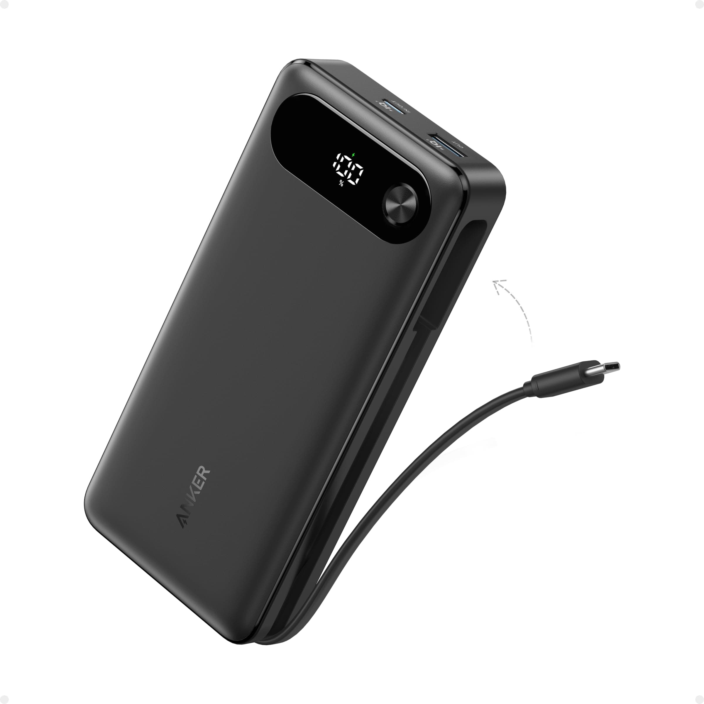 Anker Power Bank 20,000mAh Batería Portátil para Viajes, Carga rápida 87W