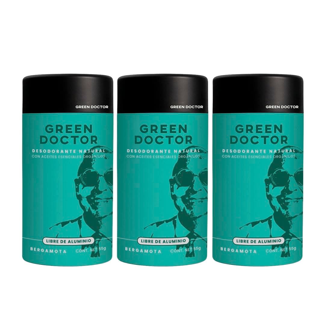Green Doctor - Desodorante Natural sin Aluminio ni Parabenos Para Toda la Familia