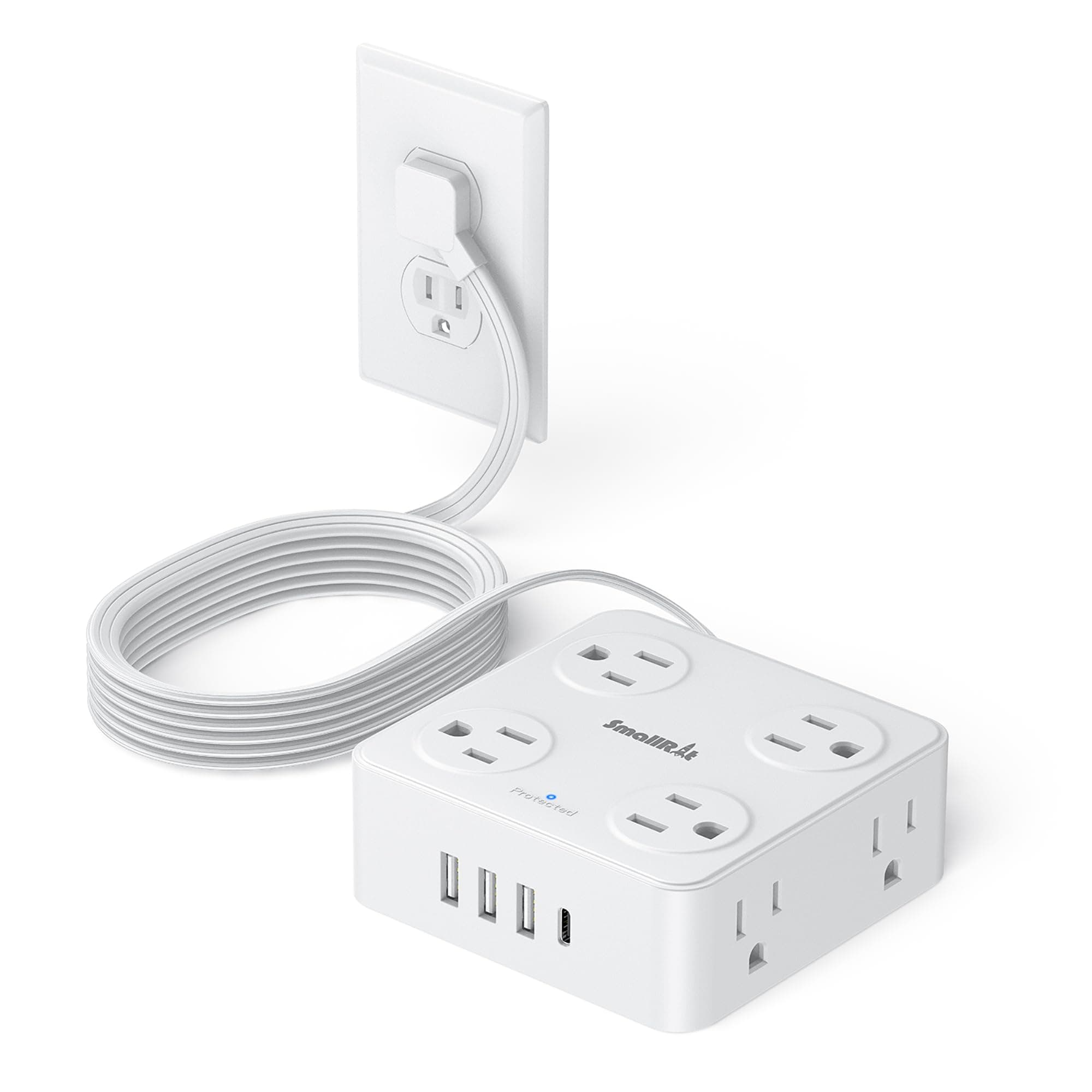 SMALLRT Regleta Multicontacto Enchufe Plano