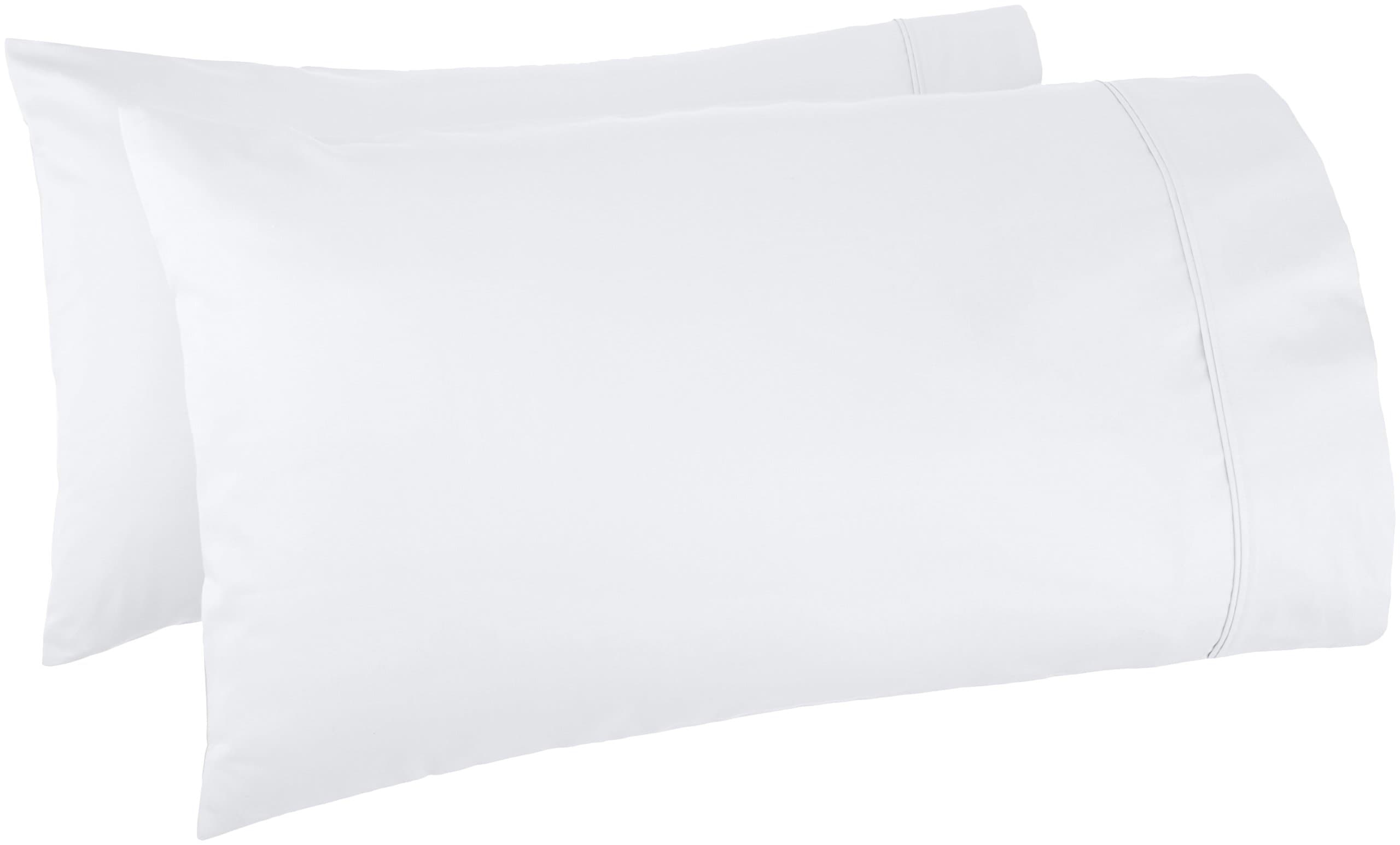 Amazon Basics - Funda de almohada de algodón suave de 400 hilos