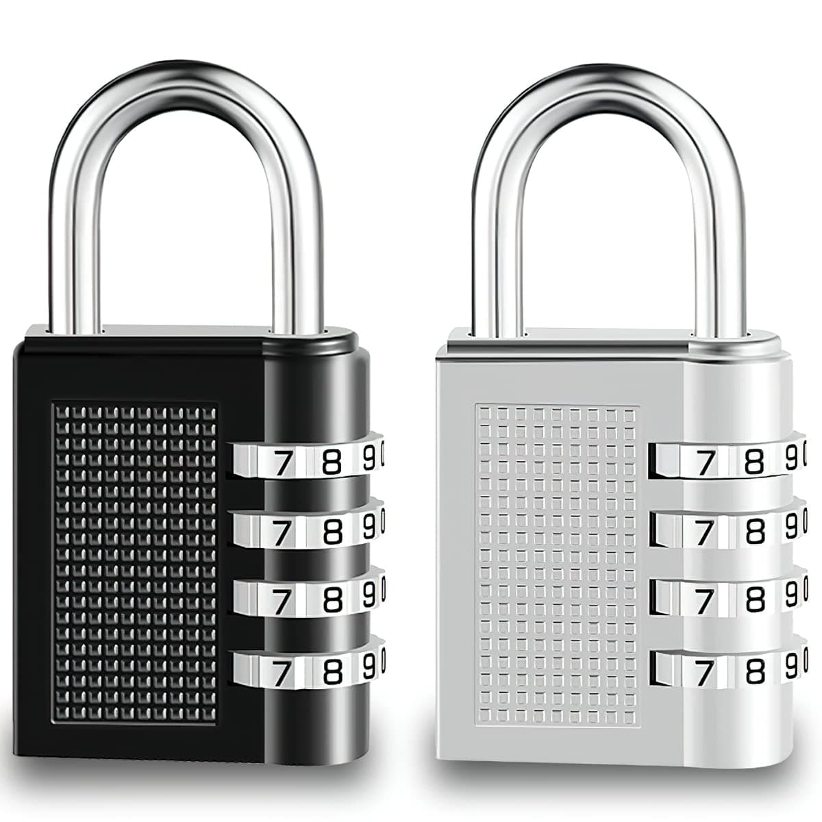 Candados Combinación-Candado de Seguridad Combinaciones de 4 Dígitos Ideal para Puerta de Verja
