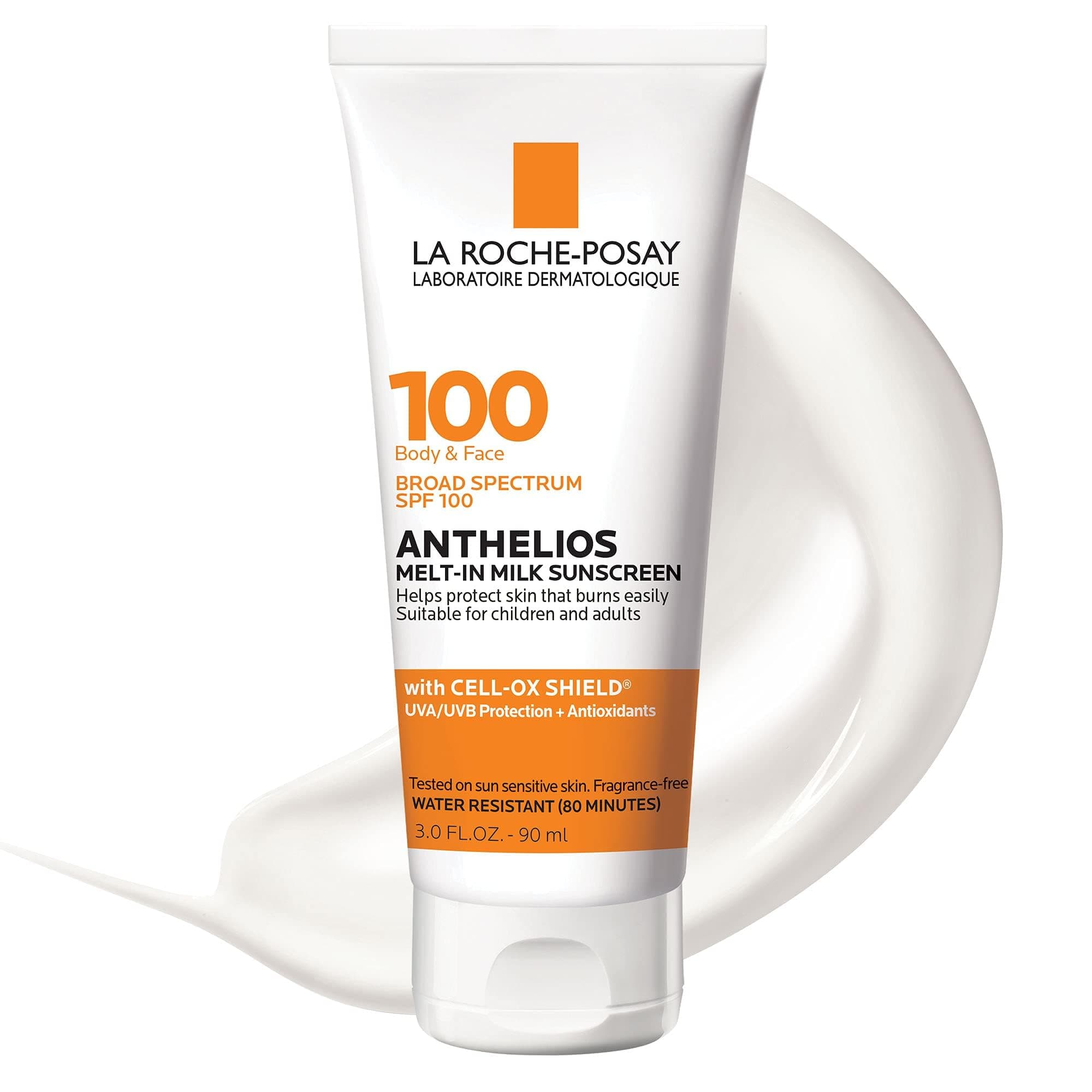 La Roche-Posay Anthelios Melt-in Milk Body & Face Sunscreen Lotion Broad Spectrum SPF 100