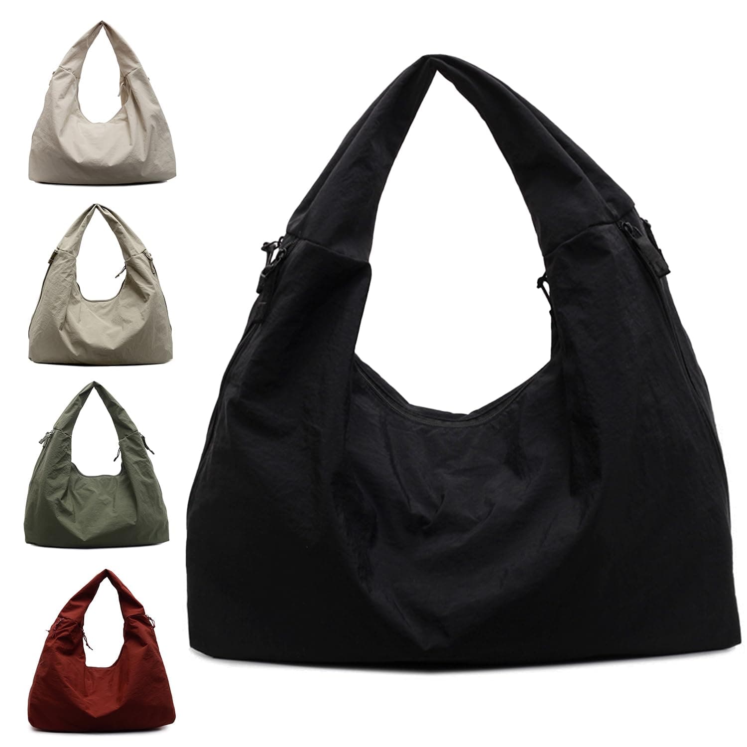 Stellaya Bolso de mano drapeado de color sólido para mujer