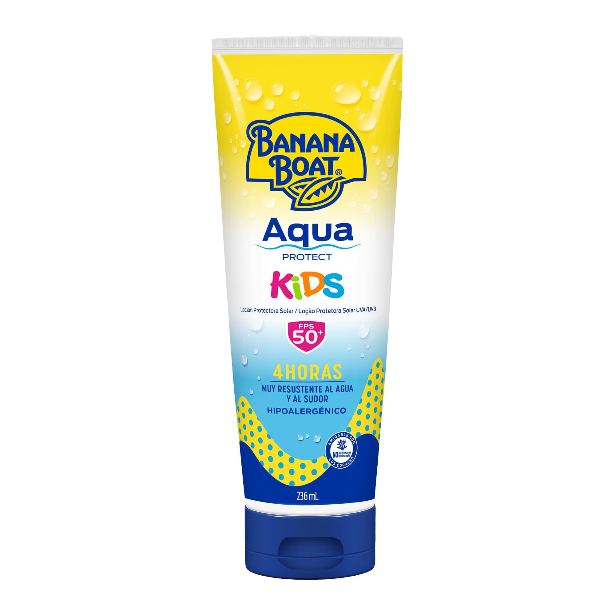 Banana Boat, Protector Solar Aqua Protect Kids 50+ FPS 236 ml