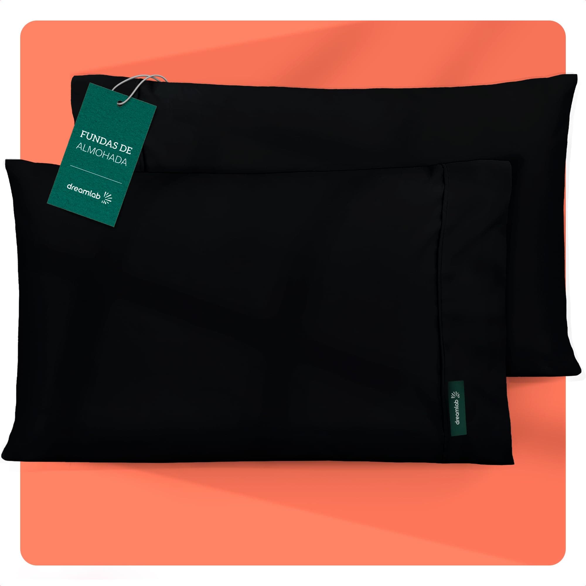 Dreamlab 2 Pack de Fundas de Almohada Premier 1800 Collection