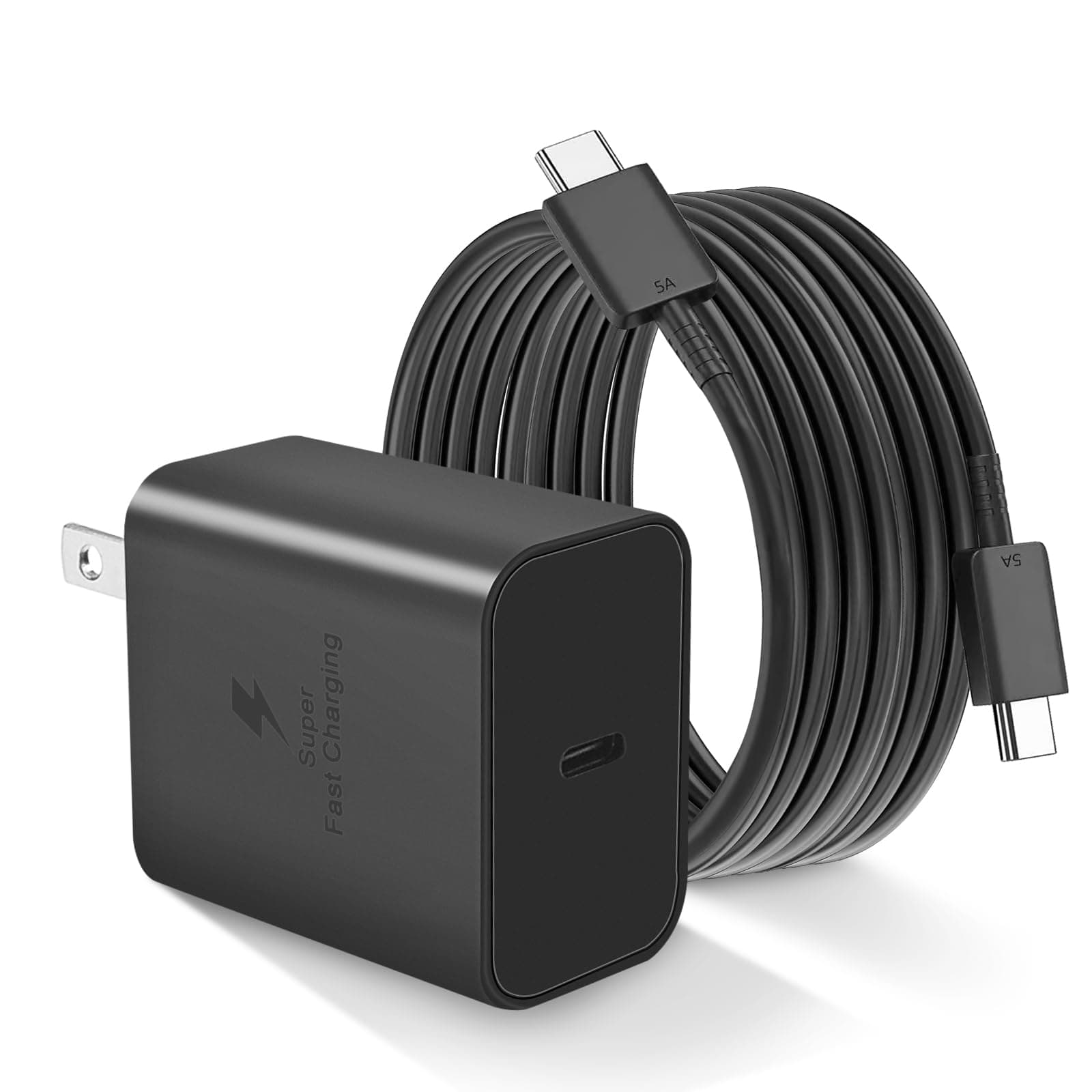 Cargador rápido USB C de 45 W para cargador Samsung tipo C
