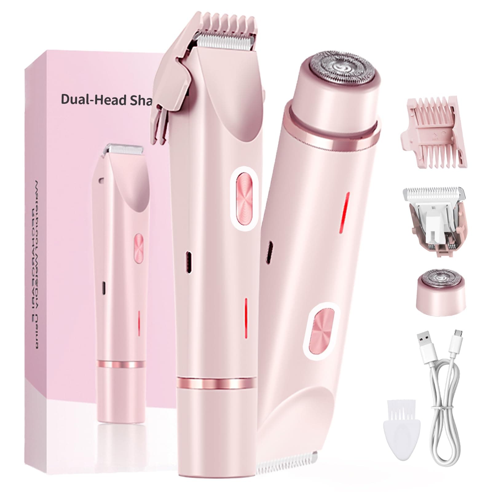 Dniieo 2 En 1 Depiladora Mujer Eléctrica para Cuerpo y Rostro