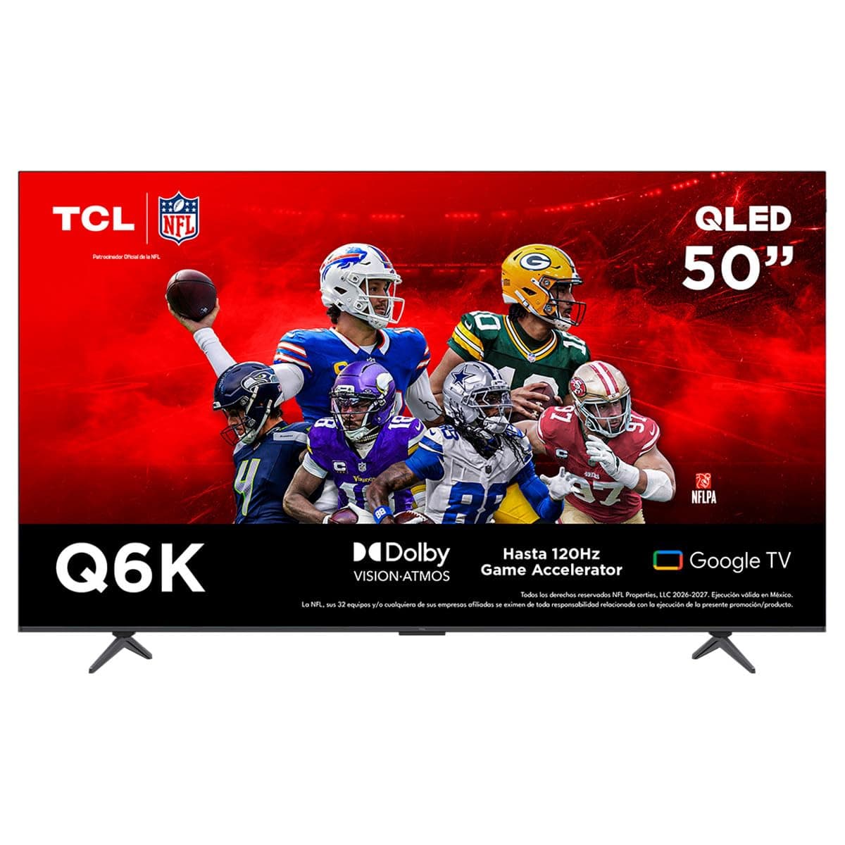 TCL Smart TV Pantalla 50" 50Q6K QD LED 4K UHD Google TV