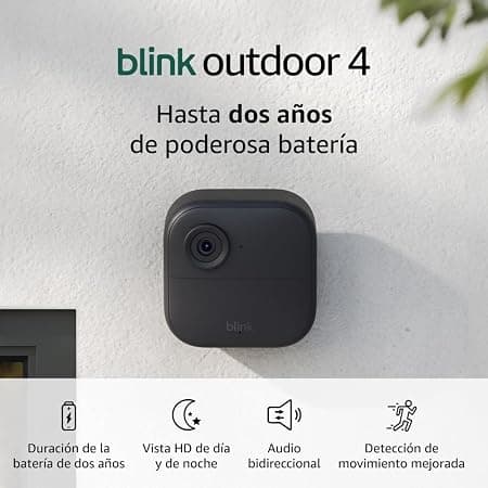 Blink Outdoor 4 - Cámara de seguridad inalámbrica inteligente