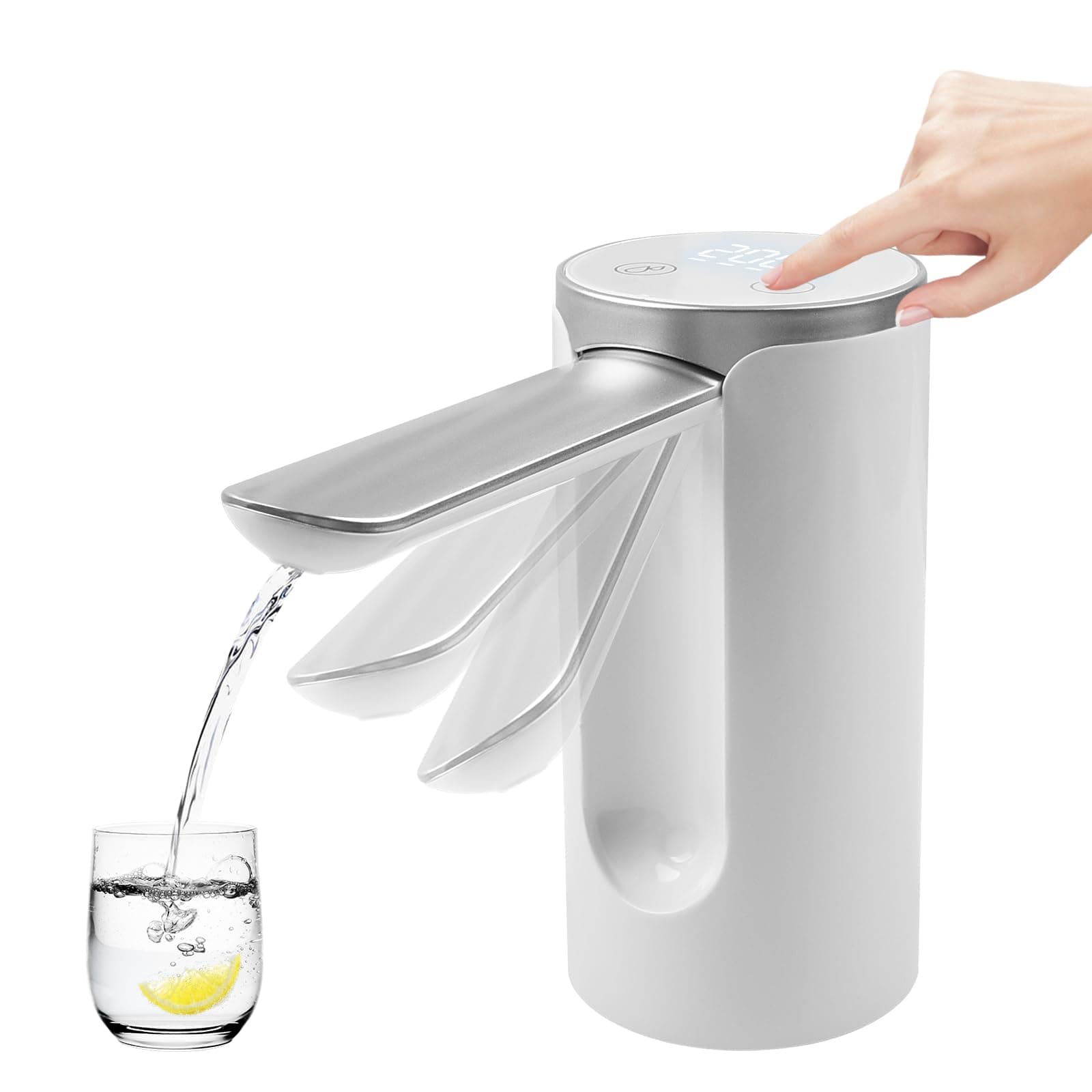 Dispensador de Agua Garrafon, Portátil Recargable Bomba De Agua Plegable