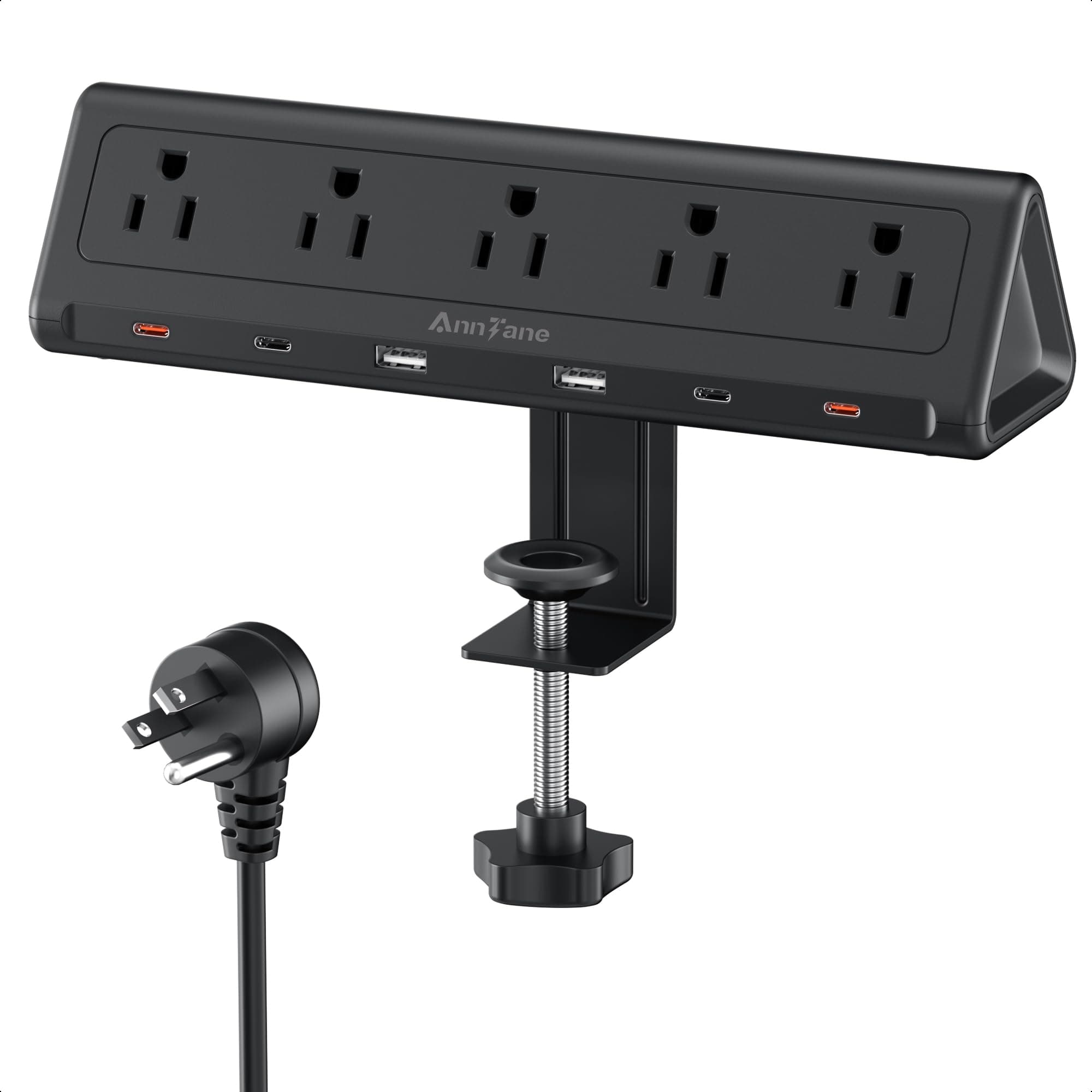 AnnTane Multicontacto Regleta Extension Electrica para Clip de Mesa