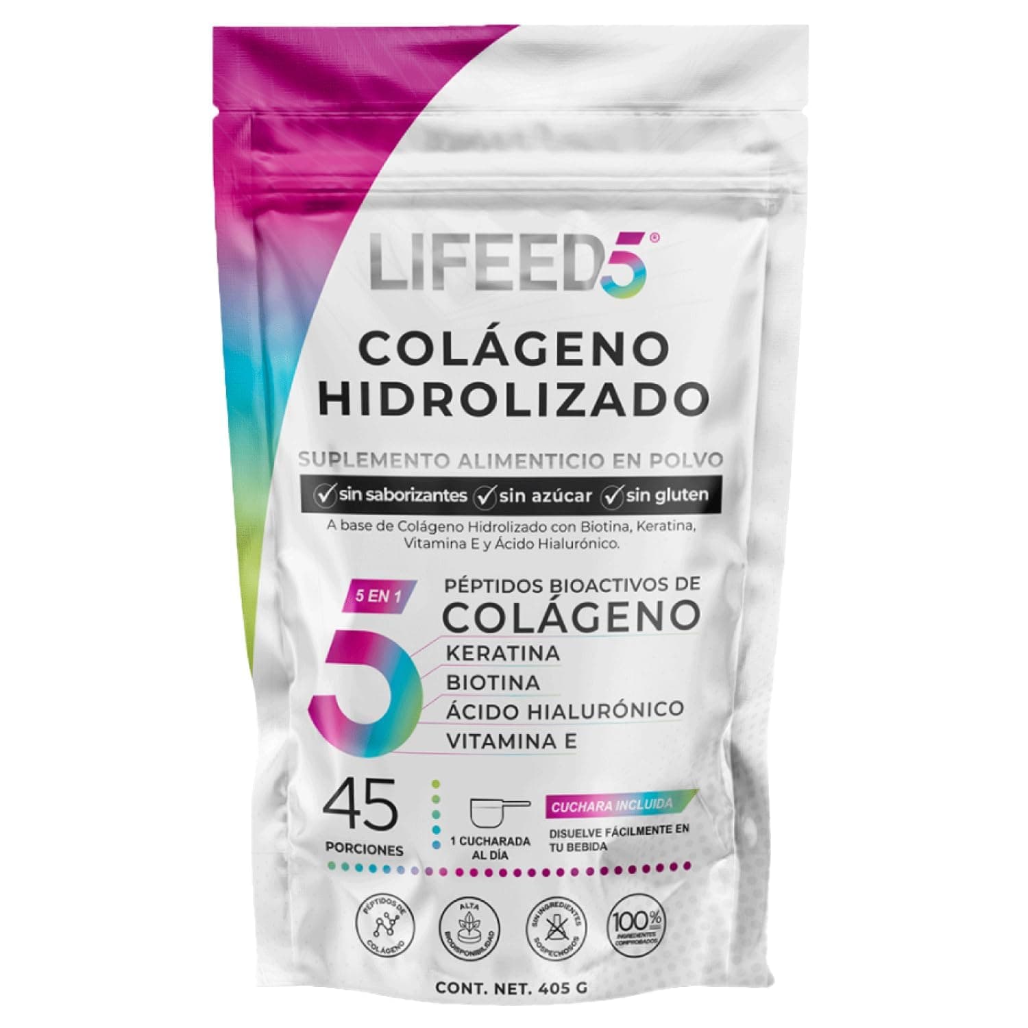 LIFEED5 Colágeno Hidrolizado en Polvo