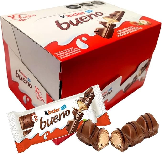 Kinder Bueno, Paquete de 10 Piezas de 43 g