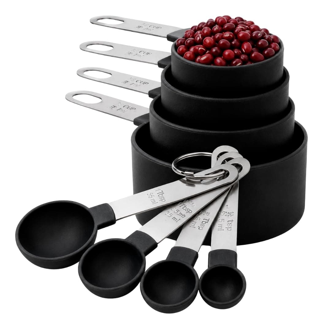 Tazas y Cucharas Medidoras Set 8 Pzs