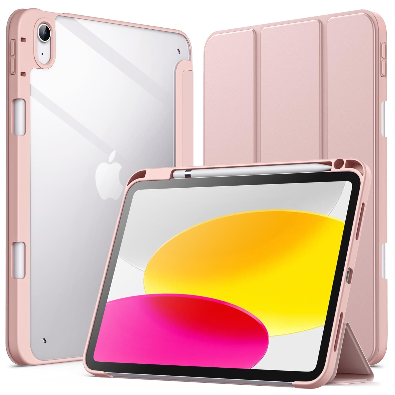 JETech Funda para iPad (A16) 11.ª/10.ª Gen, Oro Rosa