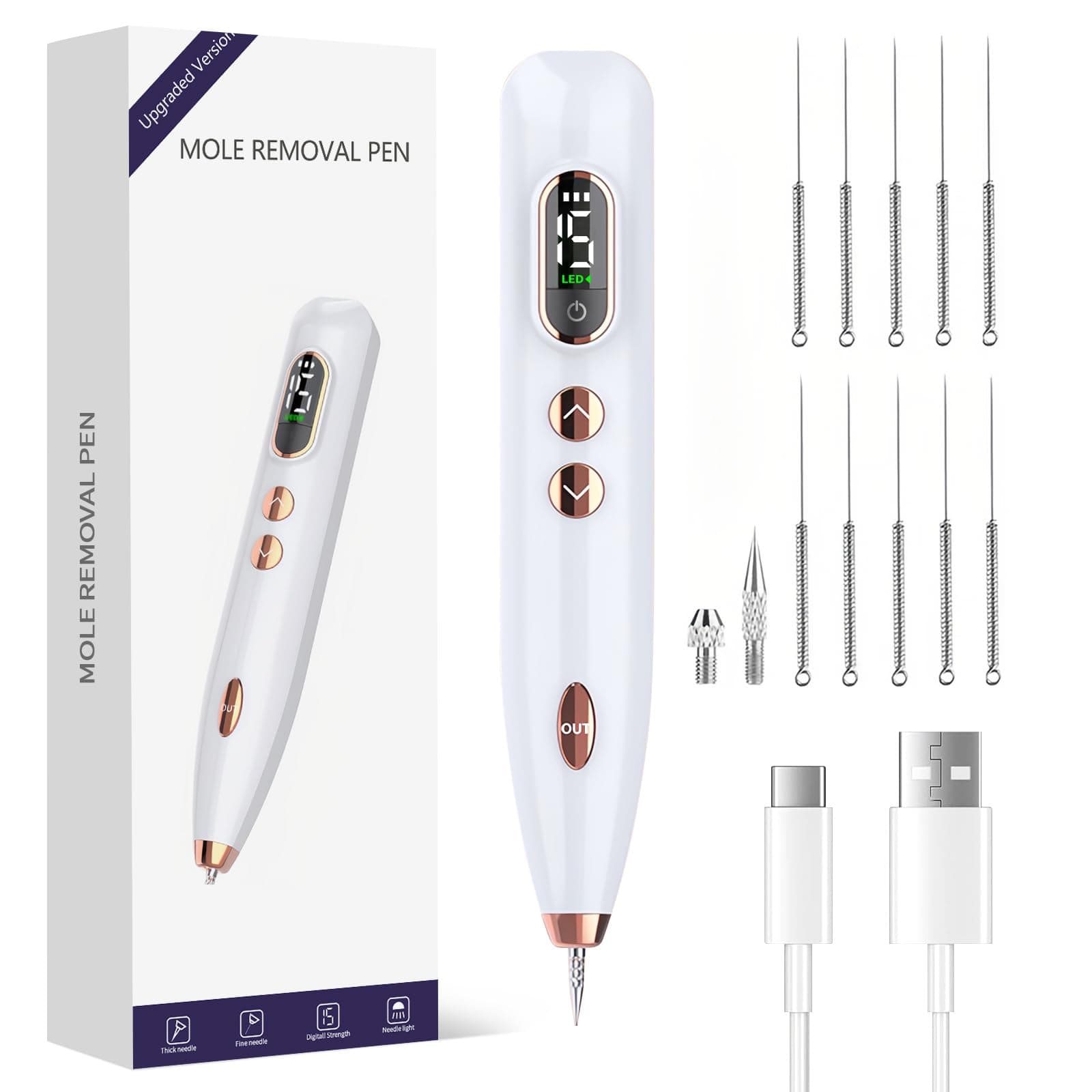 Pluma de Plasma, 15 Niveles, Dispositivo de Cuidado Facial