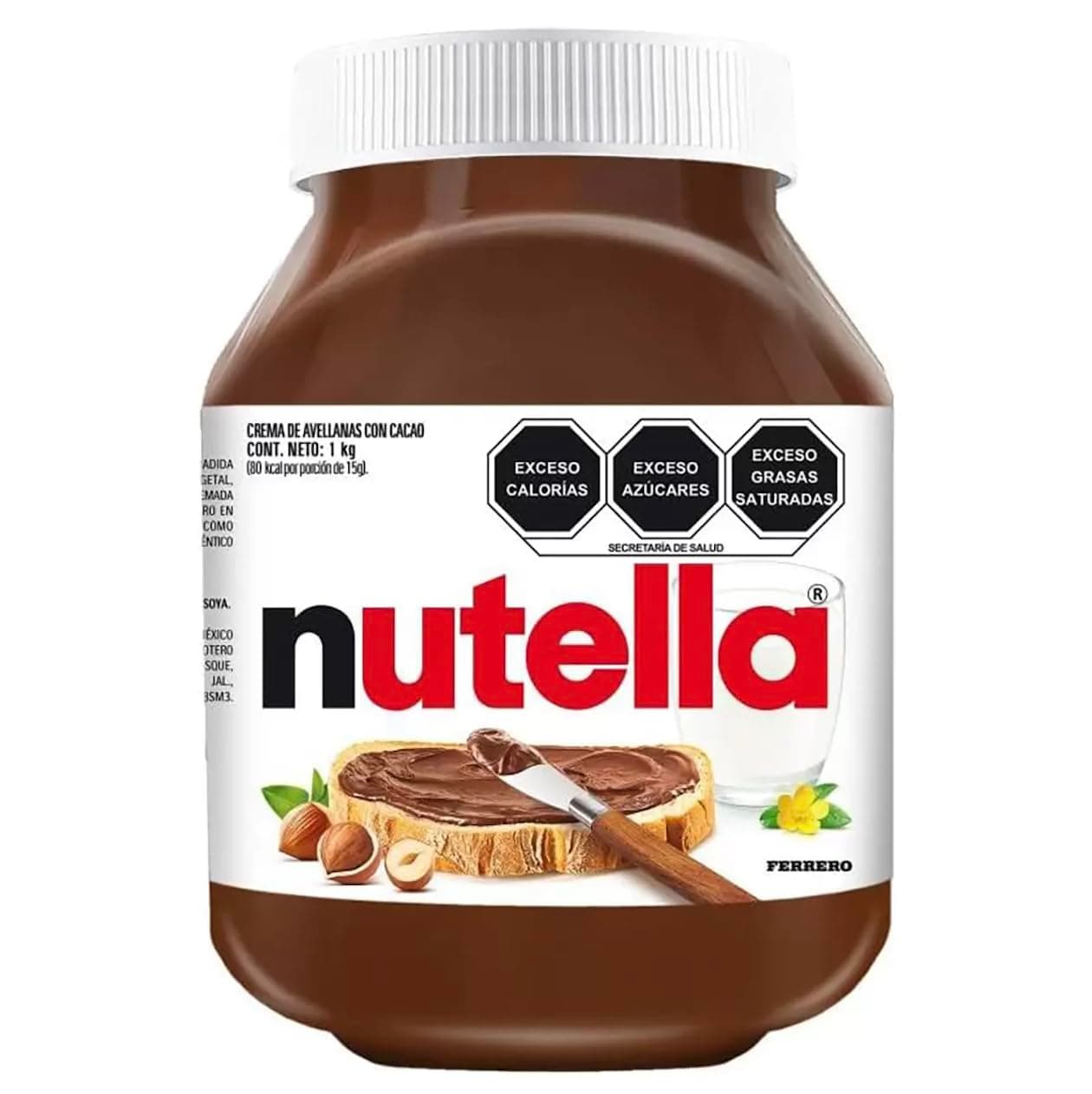 Nutella - Nutella Chocolate de Avellana para Untar 1 Kg