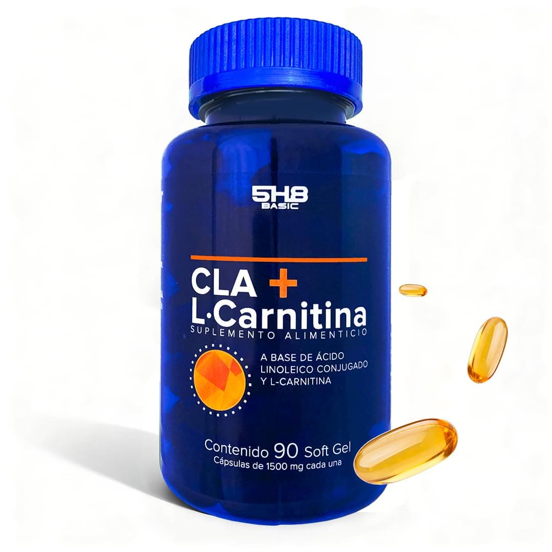 L-Carnitina + CLA Ácido Linoleico Conjugado 5H8 NUTRITION