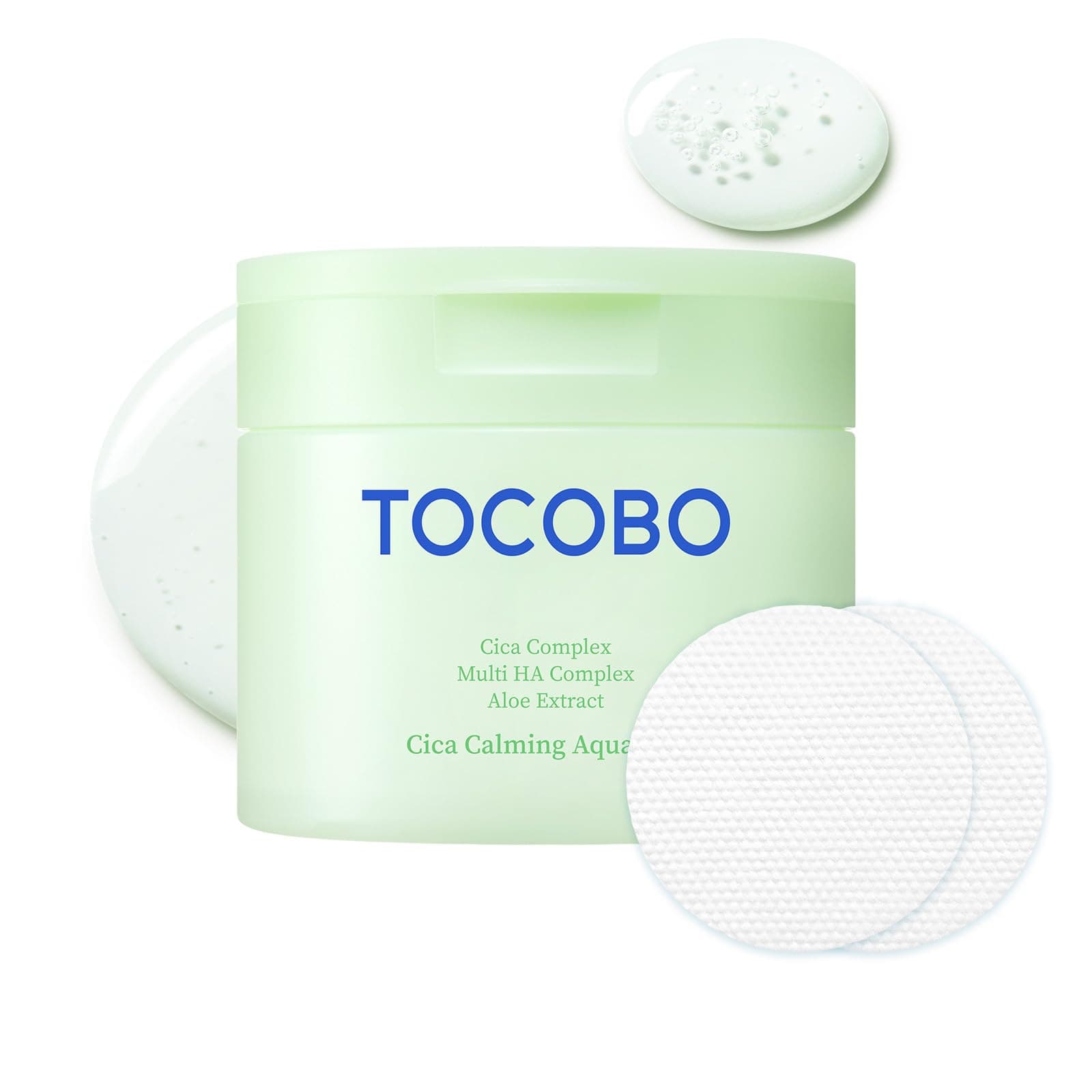 TOCOBO Cica Calming Aqua Pad 60 Pzs Almohadillas Faciales Calmantes e Hidratantes