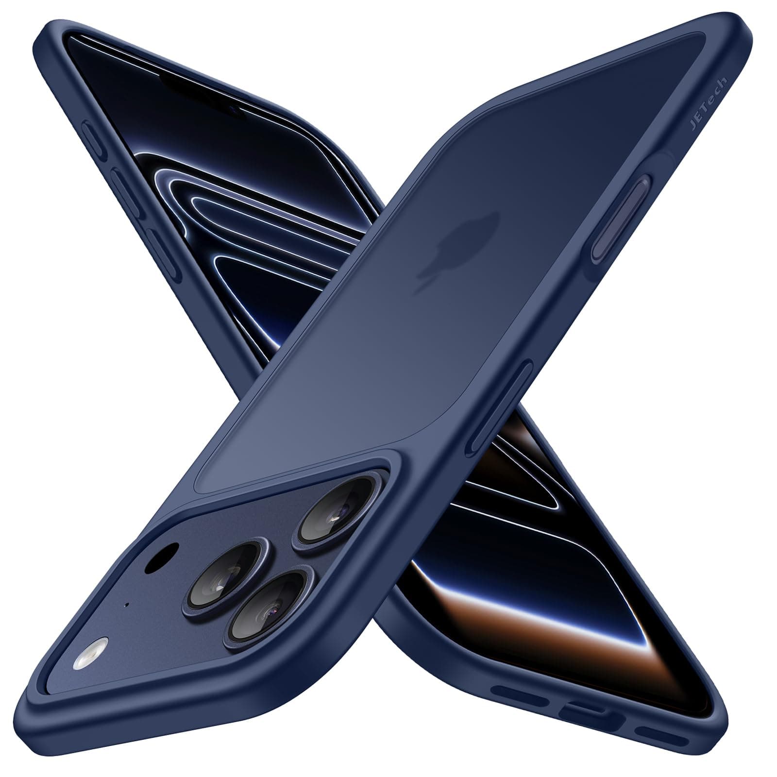 JETech Funda Mate para iPhone 17 Pro, Azul Oscuro