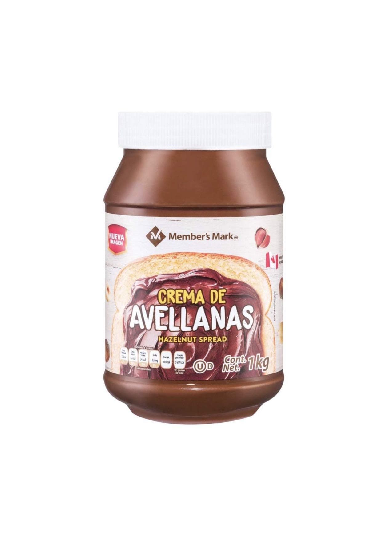 Member's Mark - CREMA DE AVELLANAS MEMBER´S MARK 1 KG SNACK NEGOCIO DULCE REGALO POSTRE FIESTA