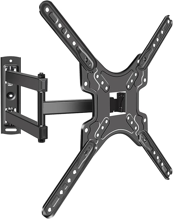 BuFan Soporte de TV Movible para Pantallas de 14″ a 60″ Articulado Anti-Reflejos con 3 Brazos