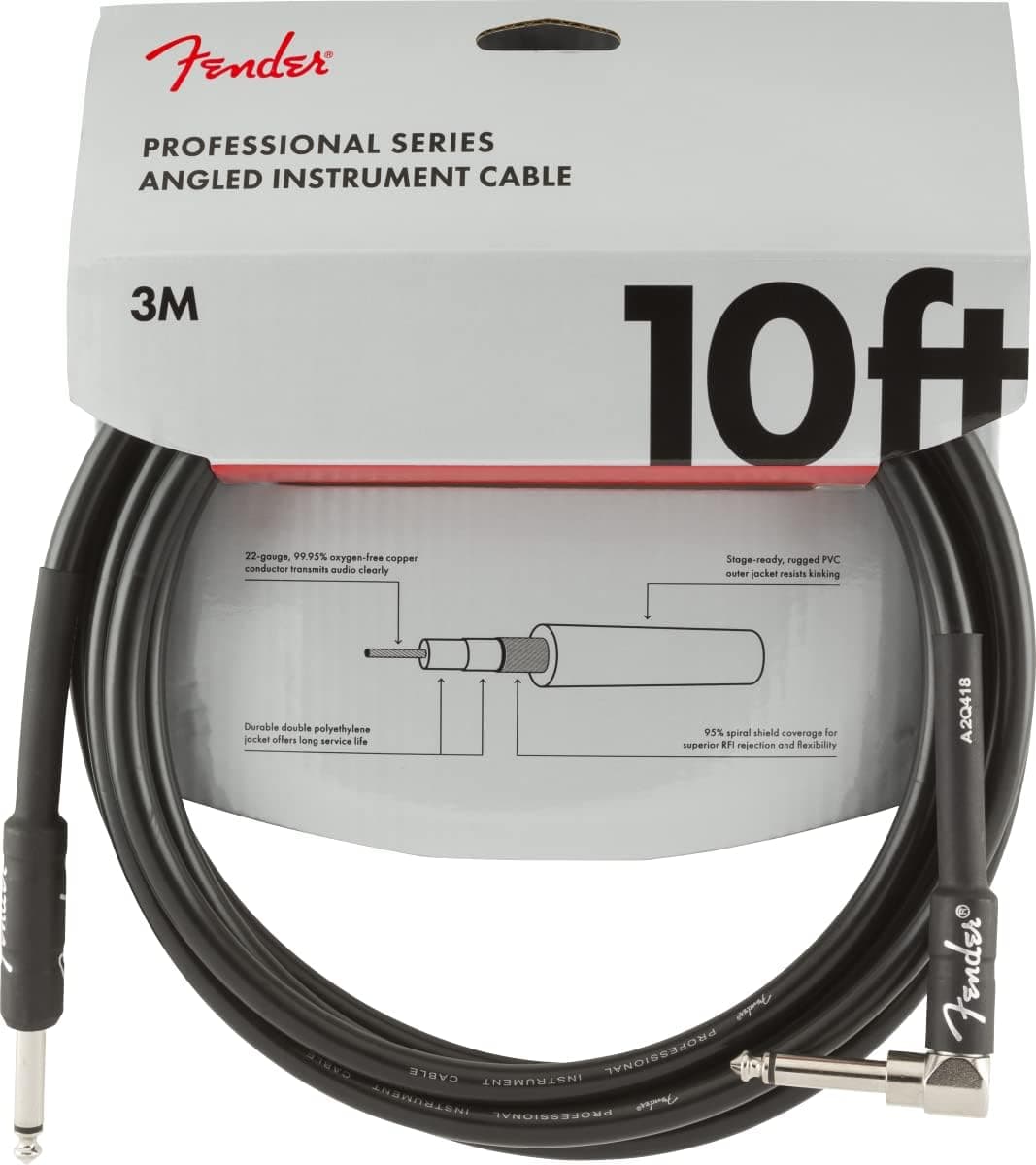 Fender Professional Series Cable para Guitarra y Bajo