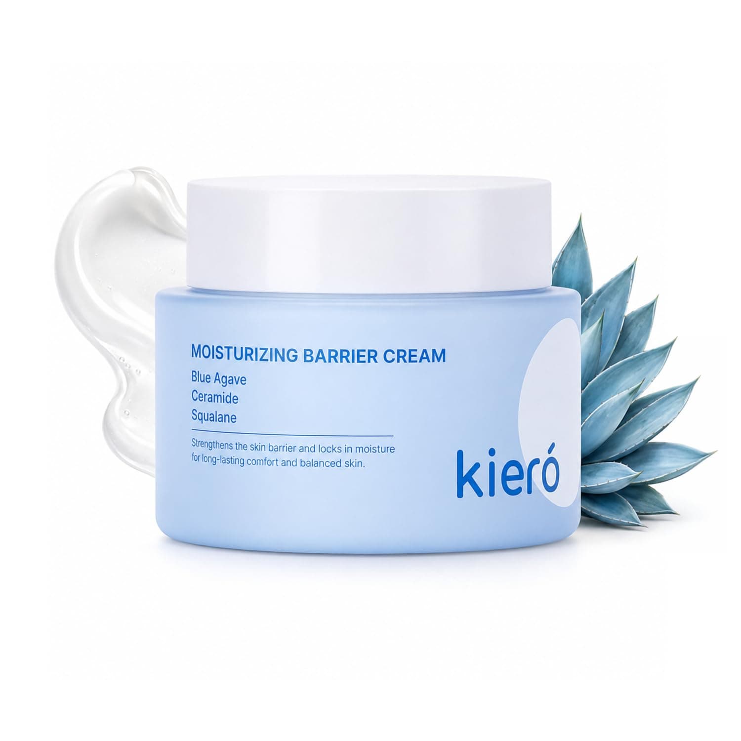 KIERO Crema Hidratante Facial Ceramidas y Agave Azul 50 g