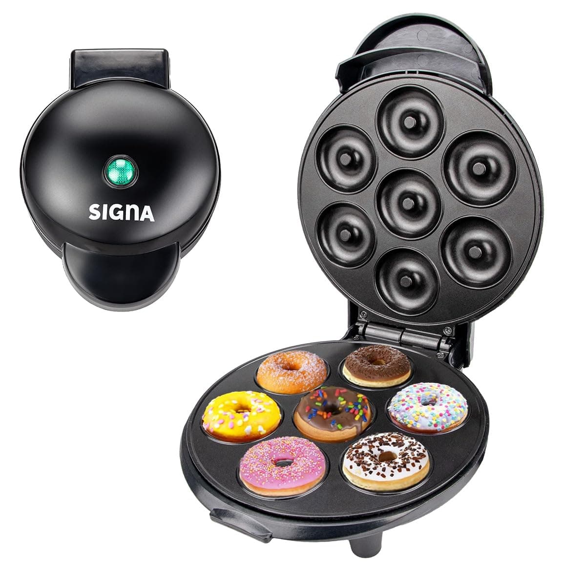 SIGNA Hornilla Para Mini Donas Maquina Para Hacer Donas De Acero Inoxidable