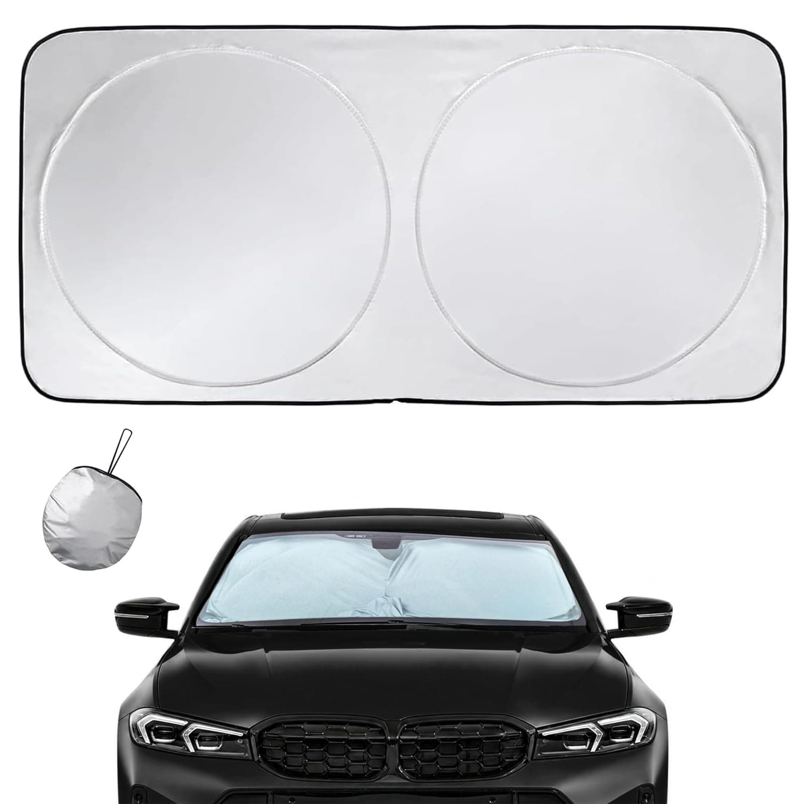 KITCHEN CHOICE Parasol para Auto,1Pcs para Sol Automovil Plegable