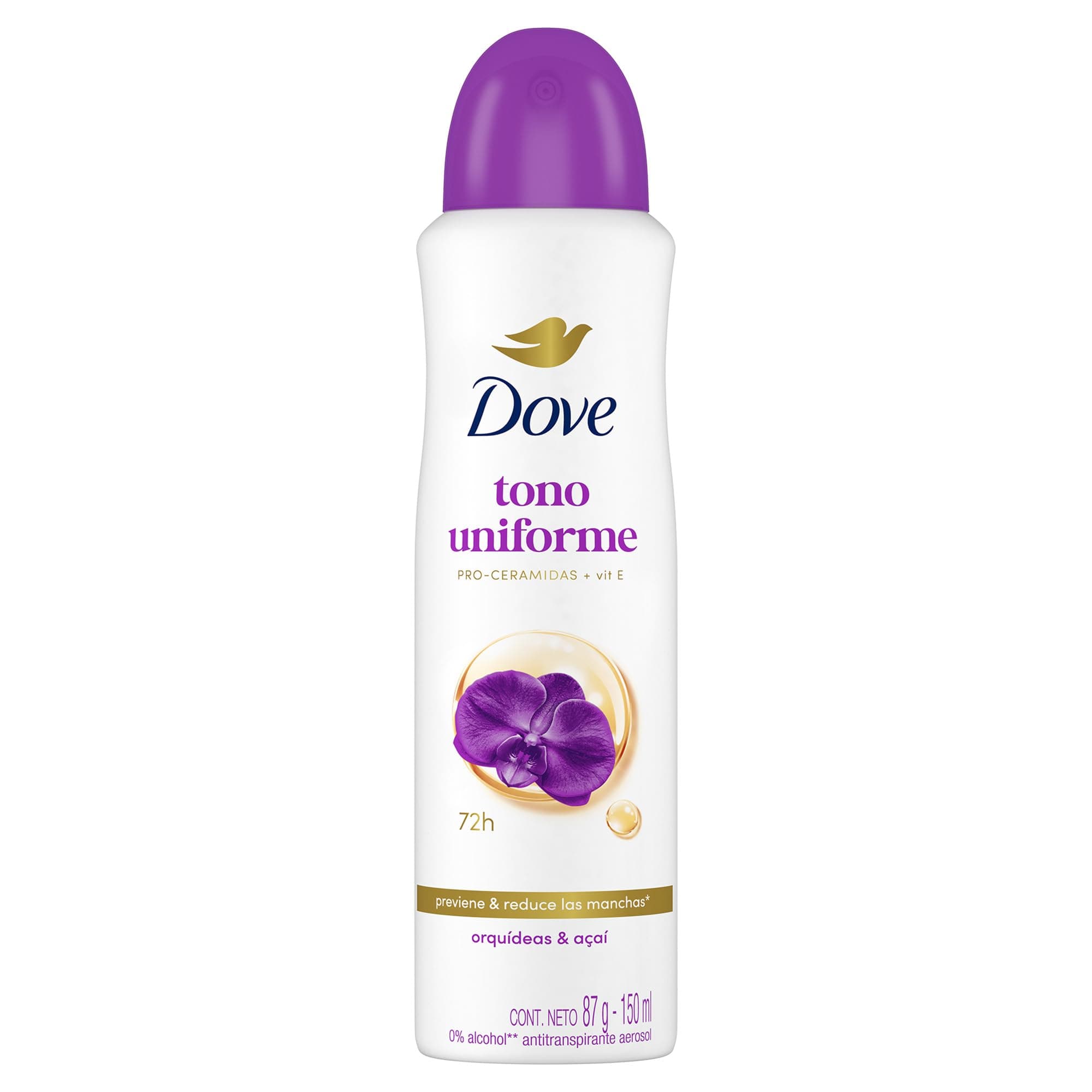 Dove Antitranspirante Aerosol Tono Uniforme Orquídeas 150 ml