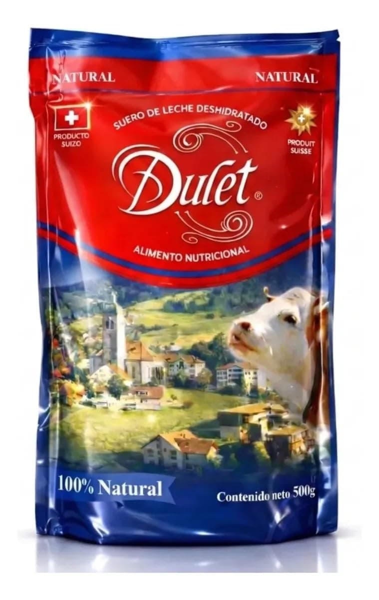 DULET - Lactosuero deshidratado en polvo-Producto suizo-Ingredientes naturales-Alta concentración