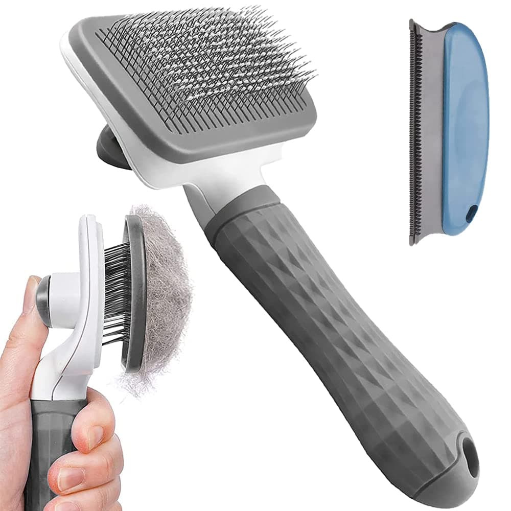 Cepillo para Perros y Gatos 2 Piezas, Removedor de Pelo