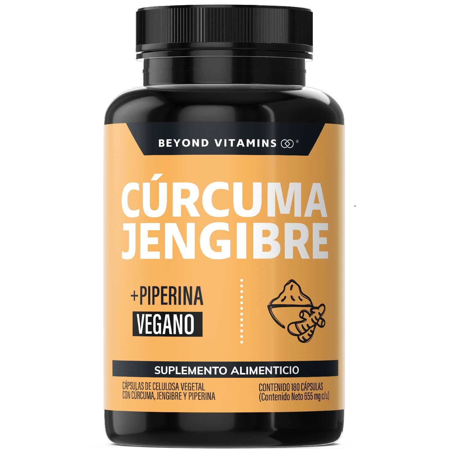 Beyond Vitamins | Cúrcuma + Jengibre potenciado