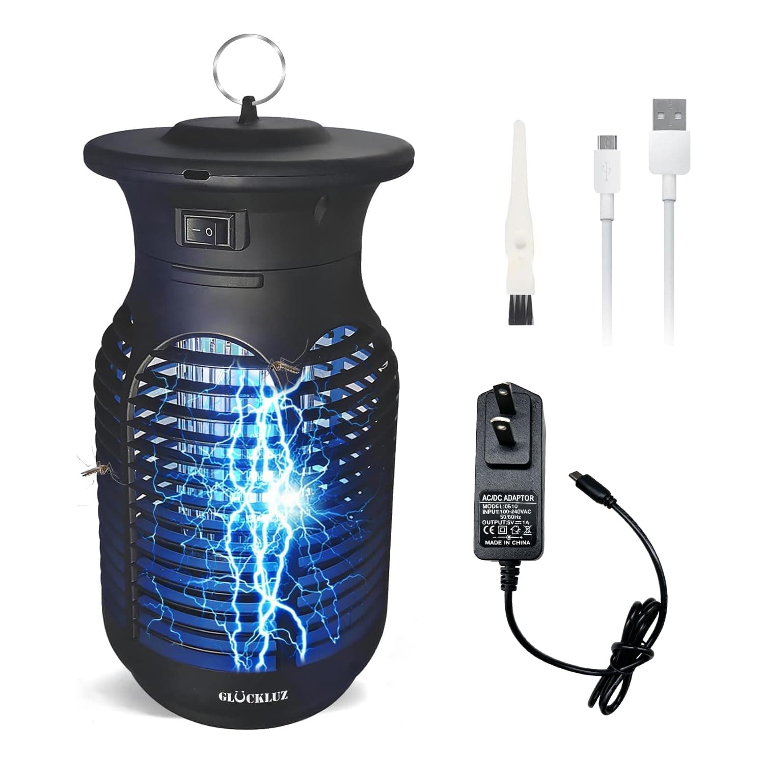 Glückluz Lámpara Mata Mosquitos Electrico Mata Moscas Bug Zapper Type-C