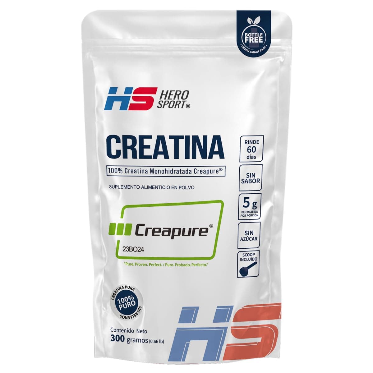 HS HERO SPORT Creatina Monohidratada Micronizada Creapure® 300g