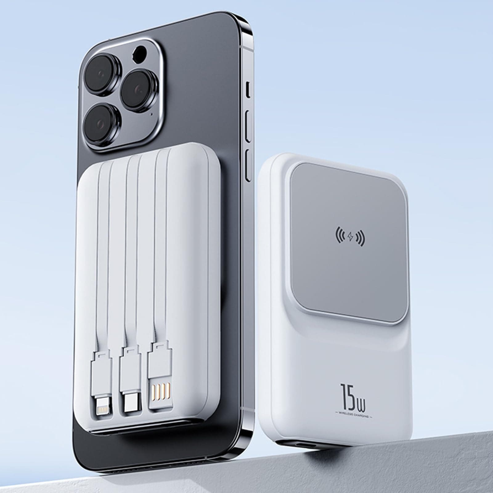 MOXIMX Power Bank, 10000 mAh Batería Portátil, Banco de Energía Magnético 22,5 W PD de Carga Rápida