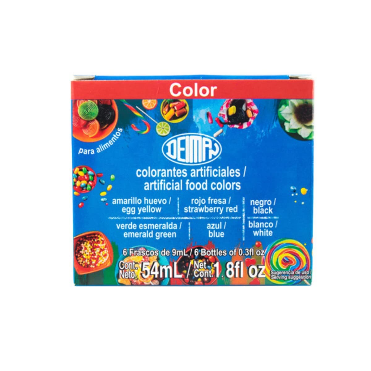 Disfruto Nuts Colorantes Comestibles Cajita multicolor 54mL Deiman Bebidas Confitería Repostería