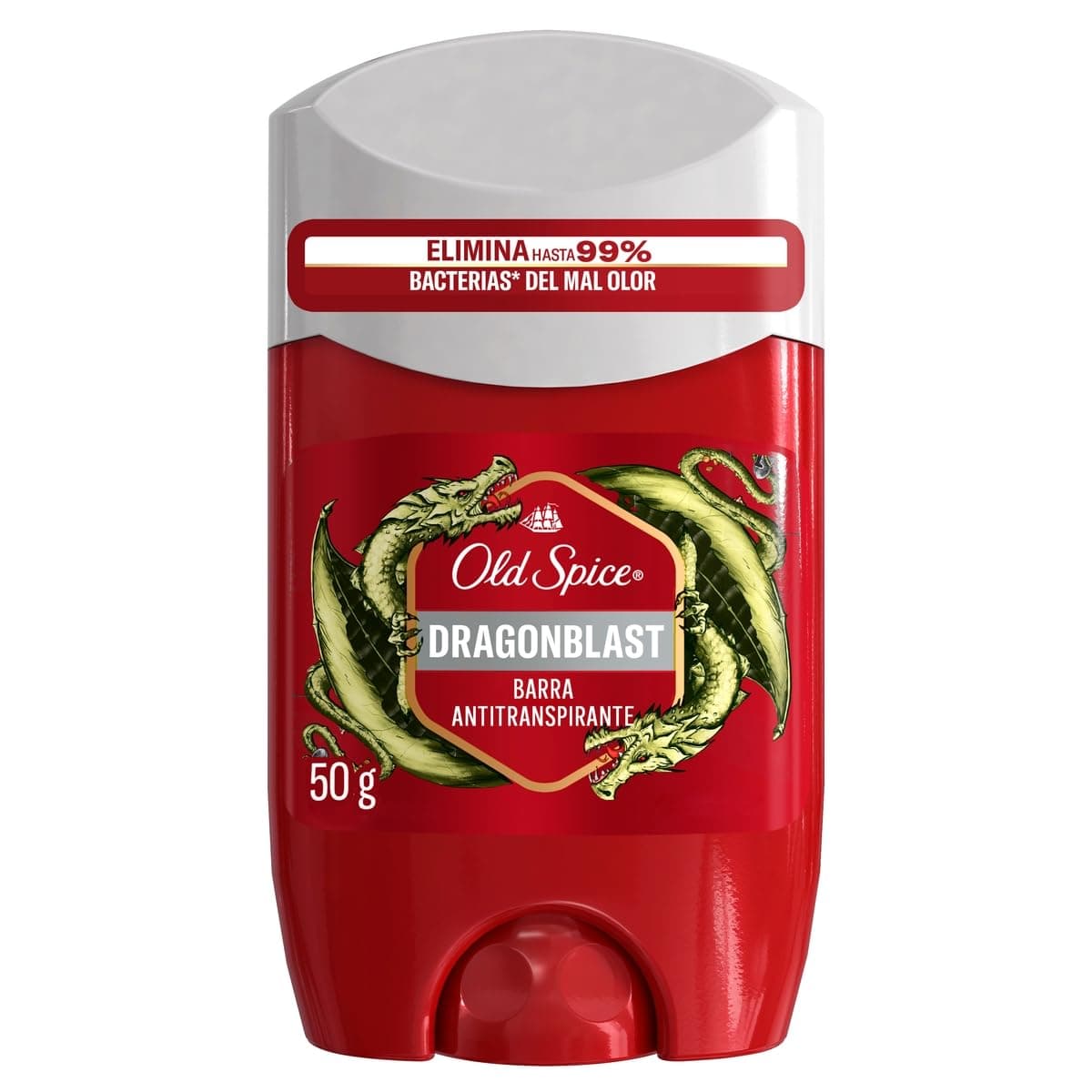 OLD SPICE, Antitranspirante en Barra, Dragonblast, Aroma a Cedro, Cuidado para Hombre, 50 g