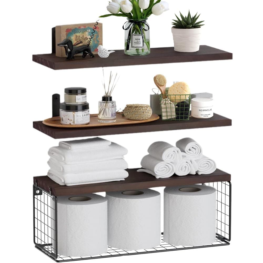 HAWOO Repisas Flotantes 3PCS para Baño