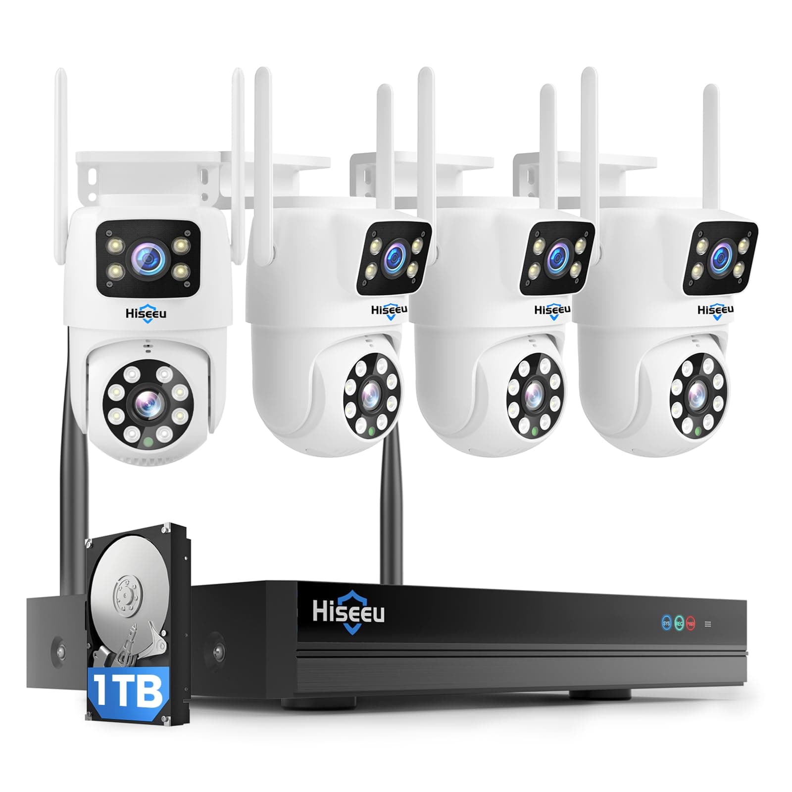 Hiseeu Sistema de Cámaras de Seguridad para Exteriores