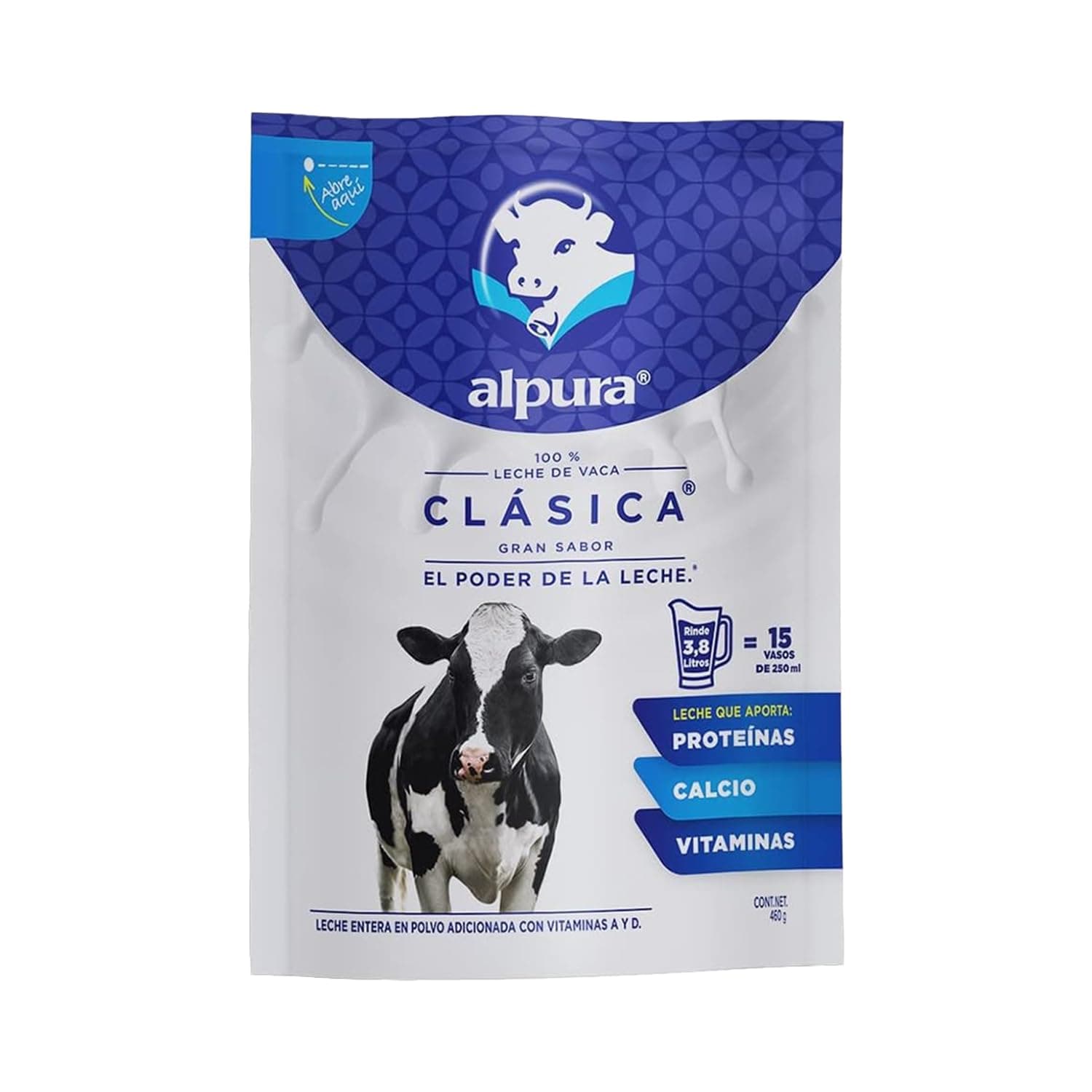 ALPURA Leche Entera en Polvo 1 Unidad de 460g