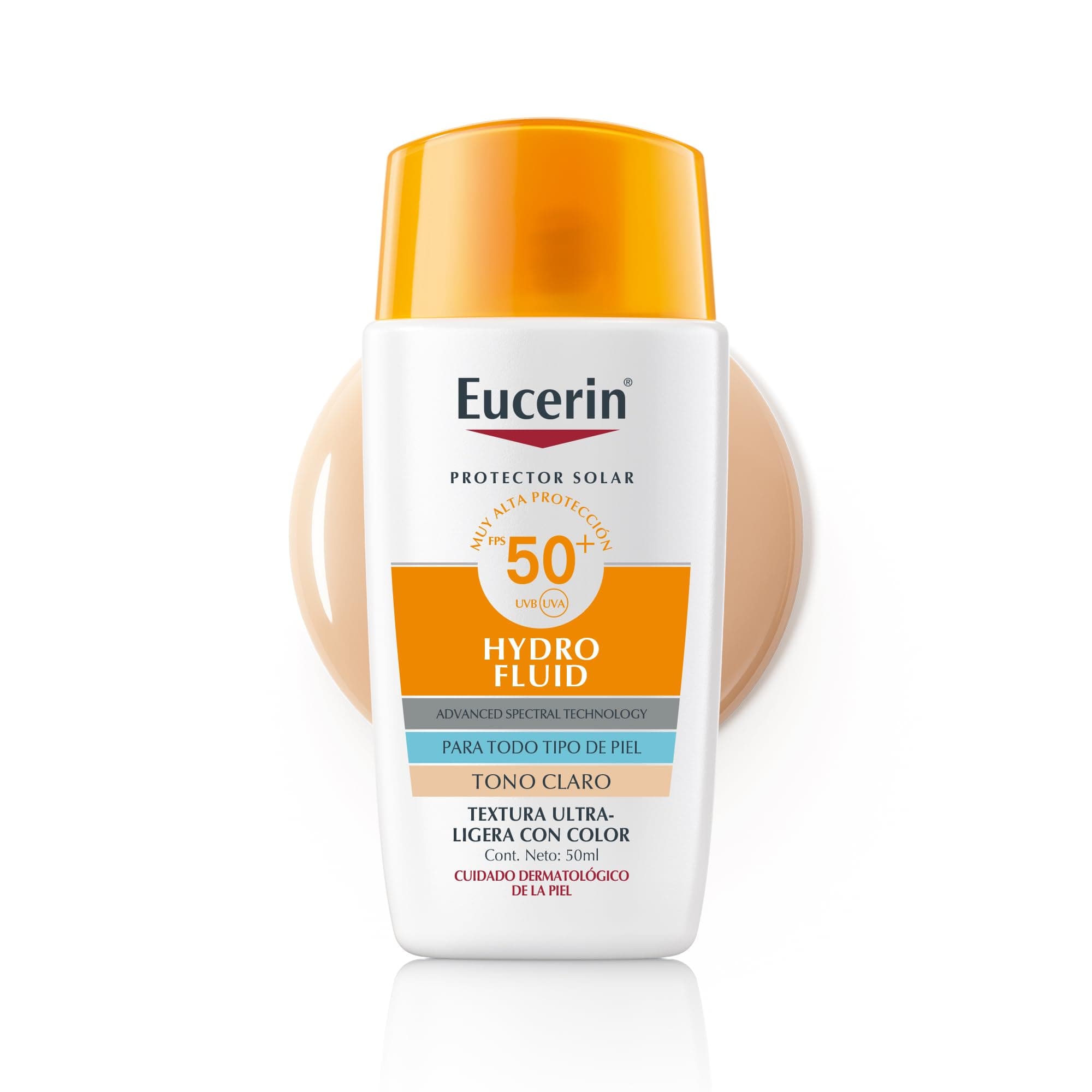 Eucerin Sun Face Hydro-Fluid FPS 50 + Tono Claro 50ml Protector Solar Facial