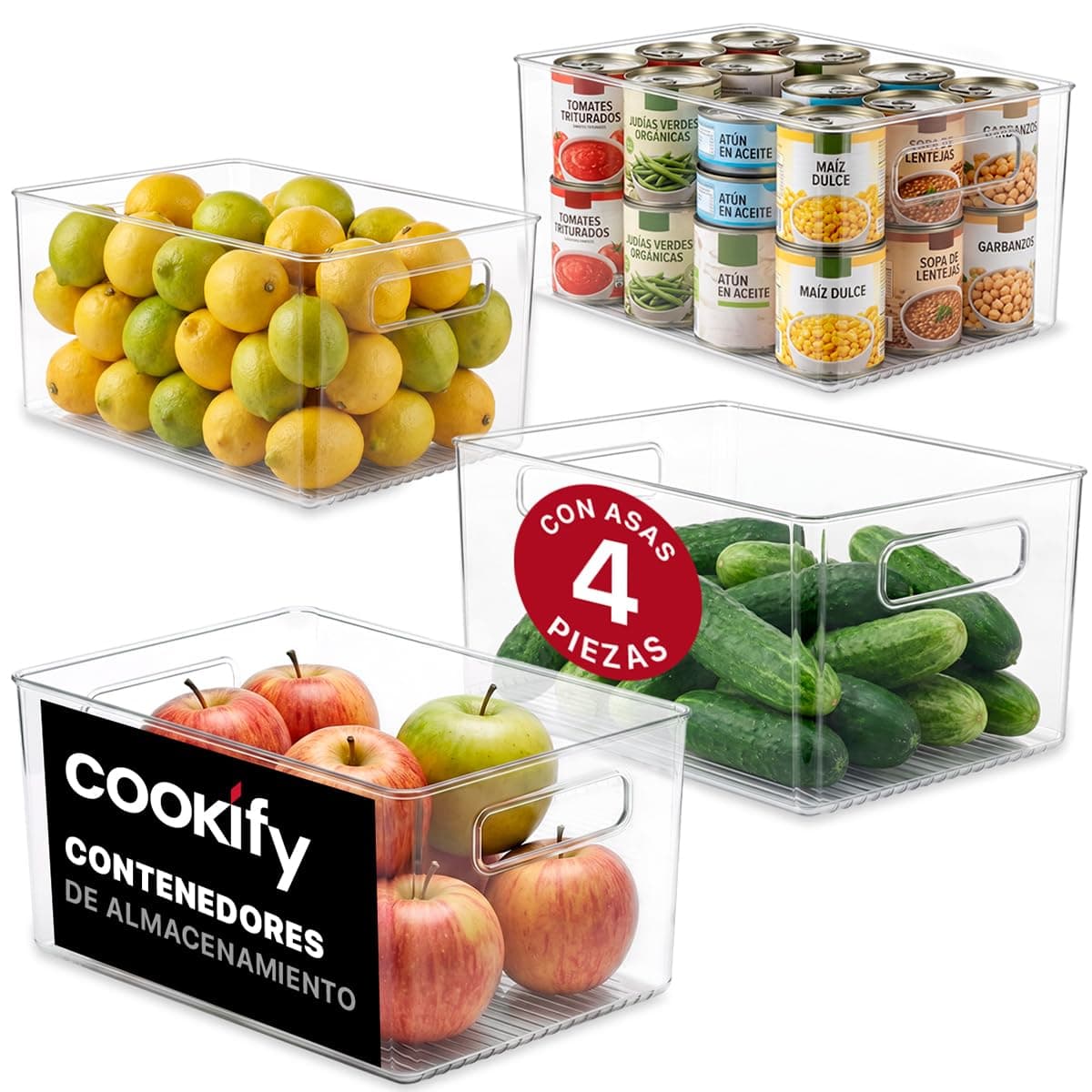 Cookify Set Contenedores de Almacenamiento