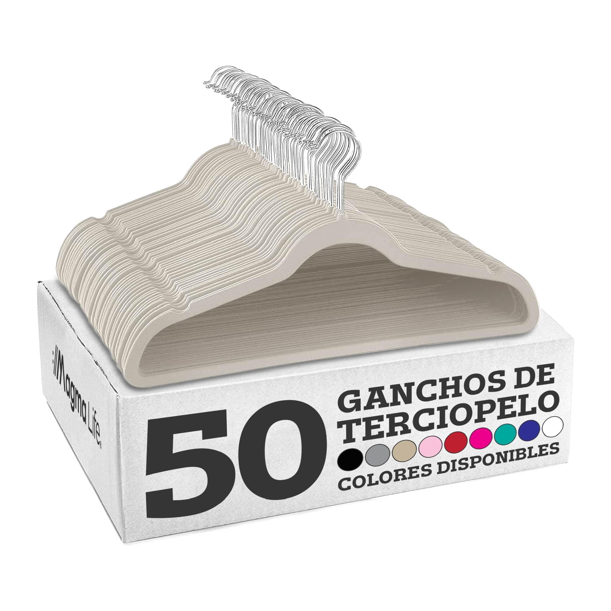 MAGMALIFE 50 Ganchos para Ropa de Terciopelo