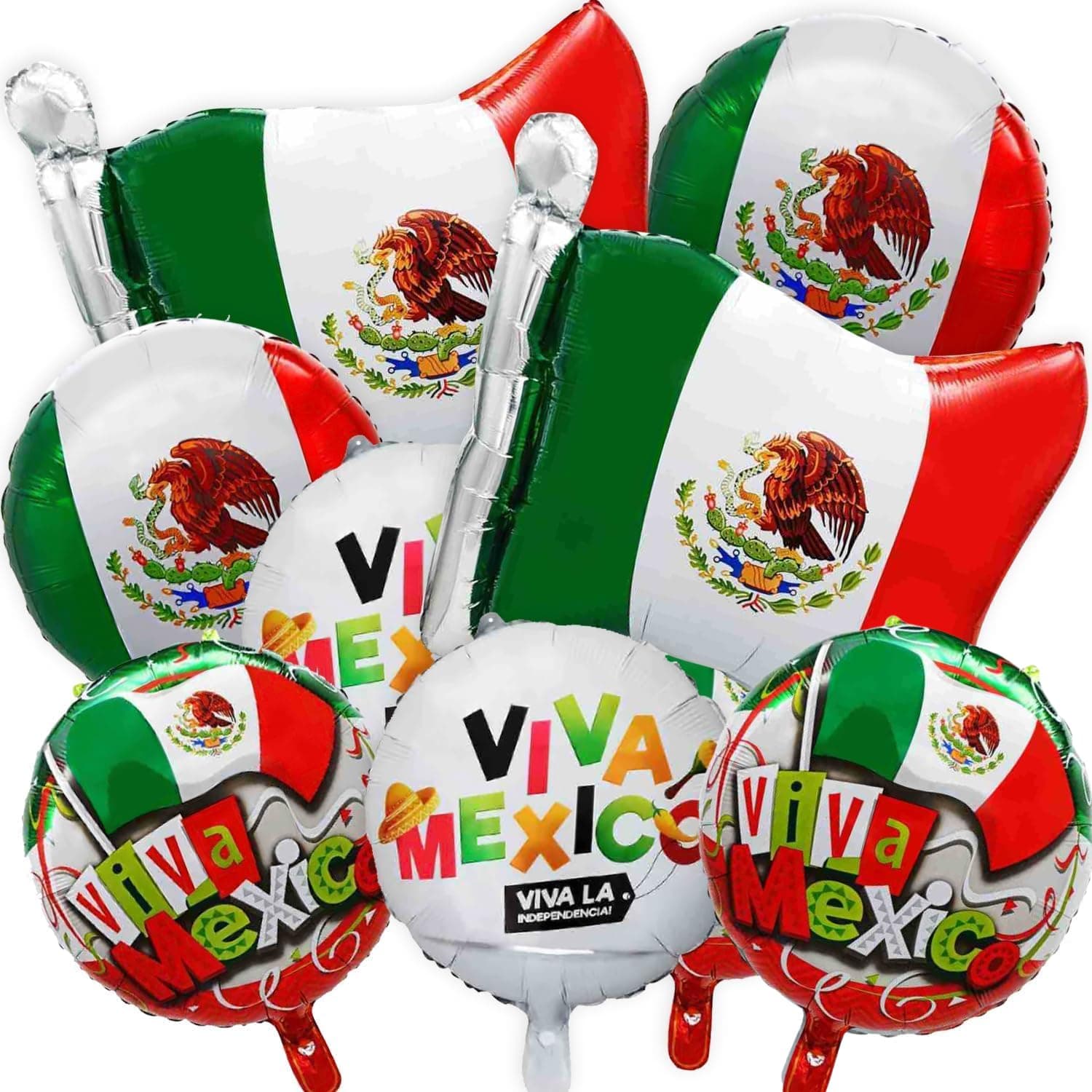 Globos Metálicos Decorativos Mexicanos