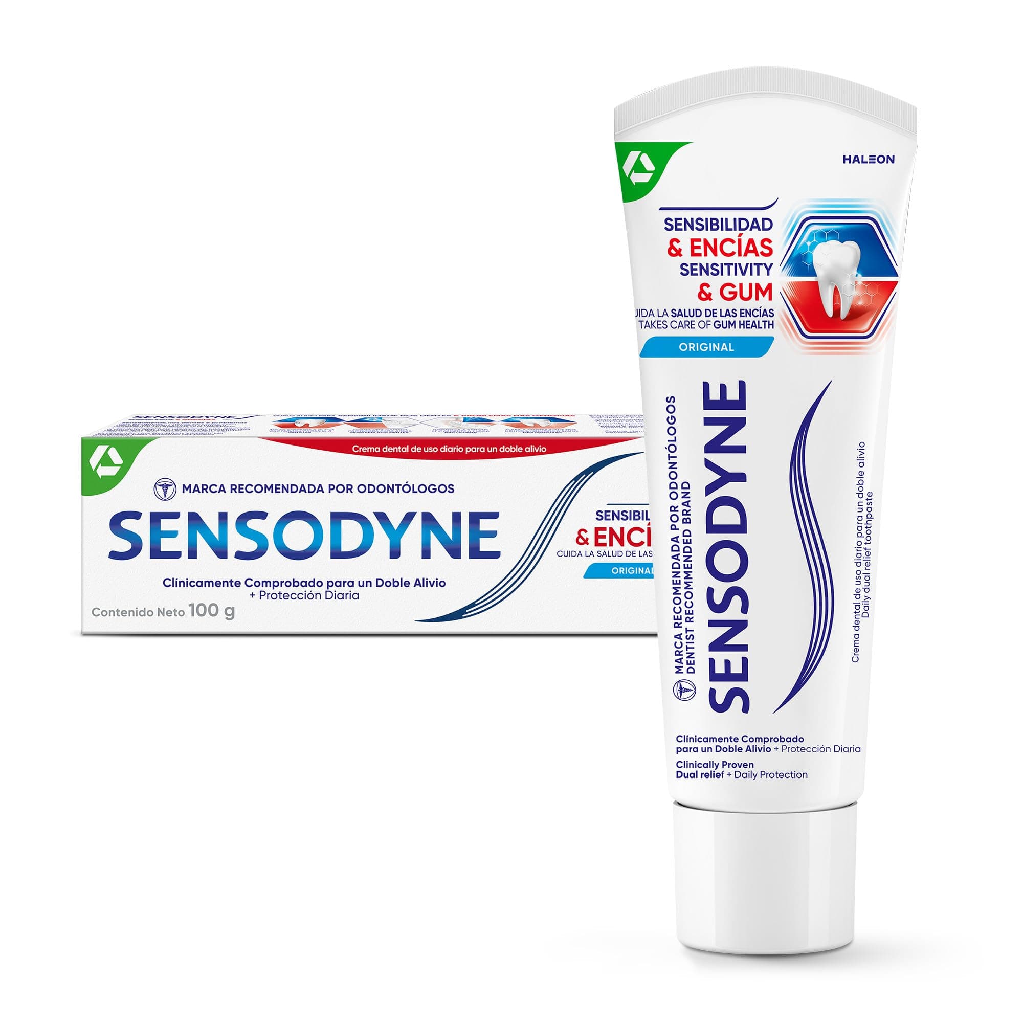 Sensodyne Sensibilidad & Encías Regular Pasta Dental para un Doble Alivio